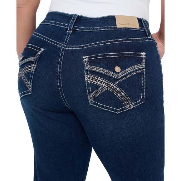 Seven7 Womens Plus Starlette Boot Comfortable Mid Rise Jeans Blue Size 20W NWT - Picture 3 of 6